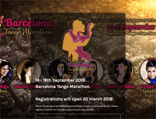 Tablet Screenshot of barcelonatangomarathon.com